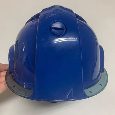 Blue Safety Smart Helmet With Built-In 4G WIFI Camera GPS Blue Tooth Multi Intercom Central Monitoring Platform