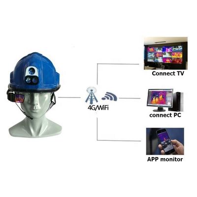 Home 4G Smart Temperature measuring helmet camera with Android 7.1Bluetooth4.0 GPS
