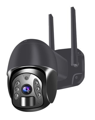 Outdoor WIFI PIR Solar Panel Dome PTZ Security Camera H265 Tuya HD