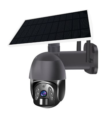 Outdoor WIFI PIR Solar Panel Dome PTZ Security Camera H265 Tuya HD