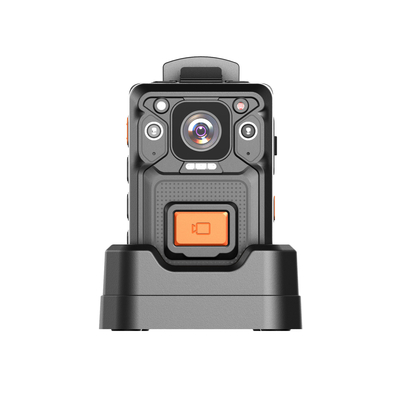 4G AES256 Police Body Camera H22 Chip H.265 2 Inch TFT LCD FDD LTE WCDMA GPRS