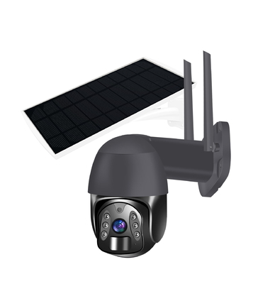 NTC Lithium Battery Dome 4G PTZ Camera Night Vision 2.0MP 200W 850nm Infrared
