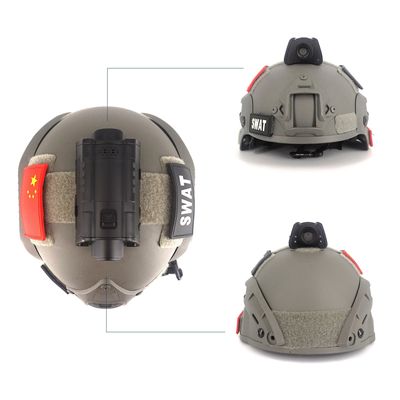 2.4GHZ GPS Helmet Camera Live Streaming 3600mAh For Troops
