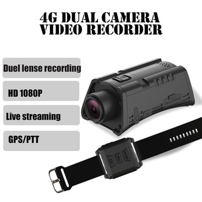 WCDMA 4G Split Helmet Dual Camera Third Party APP Real Time Uploaded BT4.0