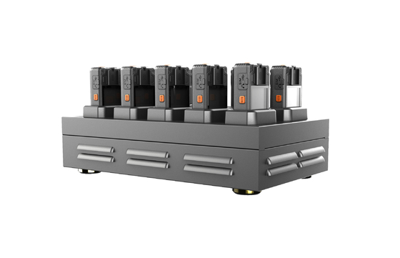 FCC Camera Docking Station Metal Frame 10 Ports Camera Charging Station