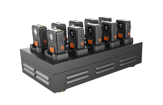 FCC Camera Docking Station Metal Frame 10 Ports Camera Charging Station