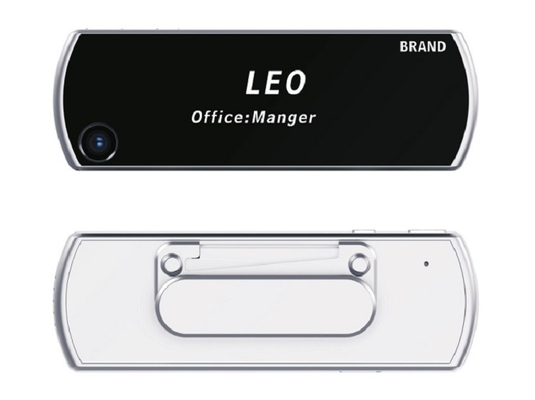 2MP Sensor Waterproof Worn Camera Loudspeaker Chest Card 1450mAh