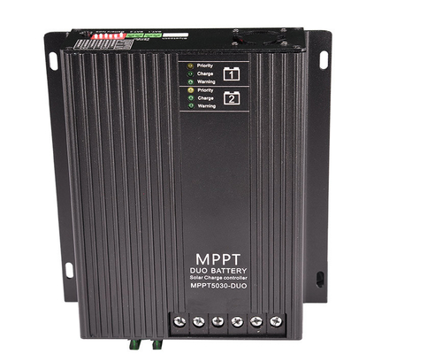 12V 24V 30A Dual Battery MPPT Solar Charge Controller For RVs Caravan Boat