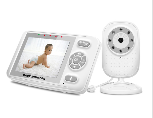 3.5 Inch 2.4G Wireless Baby Monitor 15FPS Video Transmission Rate