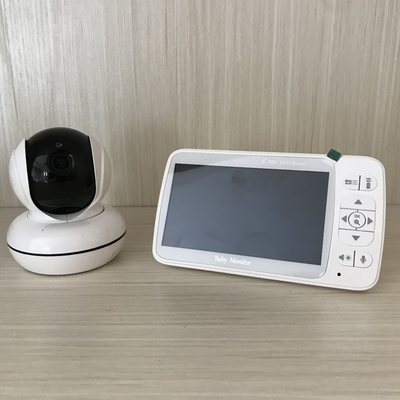 Voice Control Wireless Baby Monitor Two Way Speaker High Resolution 5inch Display