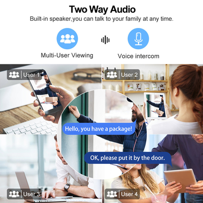 1080P WIFI Wireless Video Doorbell Camera Video Intercom With Chime
