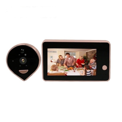 Peephole WIFI Video Doorbell Battery Powered With 4.3 Inch High Definition LCD
