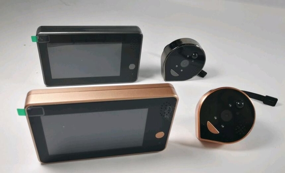 Peephole WIFI Video Doorbell Battery Powered With 4.3 Inch High Definition LCD