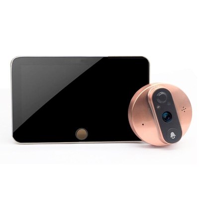 1080P Peephole WIFI Video Doorbell 5000mAH Battery IR CUT Automatic Switch