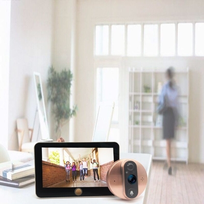 1080P Peephole WIFI Video Doorbell 5000mAH Battery IR CUT Automatic Switch