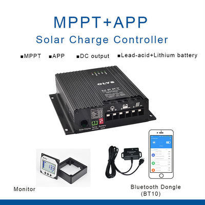 99.8% Efficiency MPPT Solar Charge Controller 12V 24V 40A With Load Output Function
