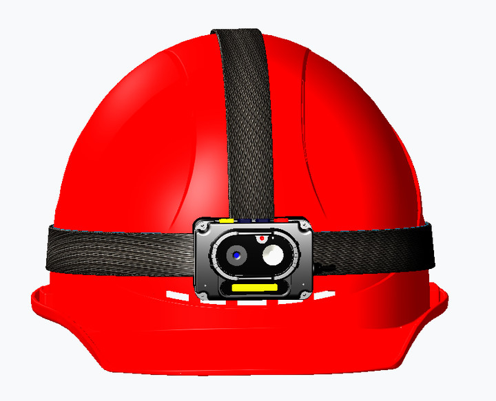 4G 4k Smart Railway Helmet Camera Explosion Proof LED Headlamps With Anti-Shake Camera