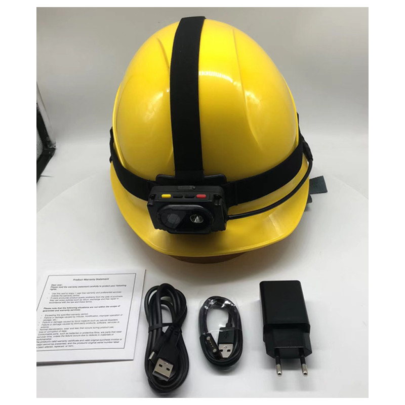 4G Live Video Smart Safety Helmet Camera Waterproof IP67 BT4.2 256kbps-8Mbps Video Recording