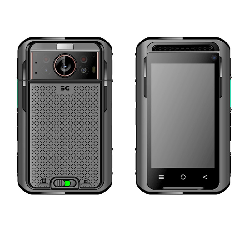 3.1 Inch LCD 5G Body Worn Camera with 3500mAh Dual Battery EIS 4G 64GB RAM ROM