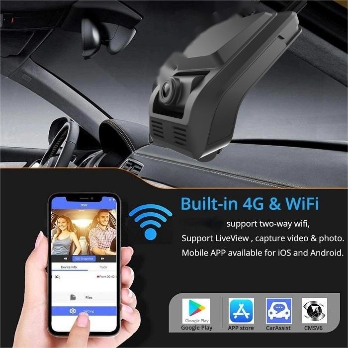 1080P 4G Dash Cam With ADAS DMS All-in-one Parking Monitoring For Fleet Management