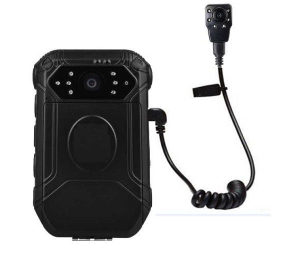 Mini Button HD Body Camera IP65 , External Police Worn Cameras With Face Detect