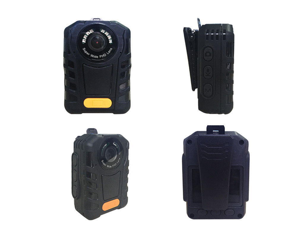 Face Detect Police Wearing Body Cameras IR 10 Meter H.264 MPEG4 Video Format