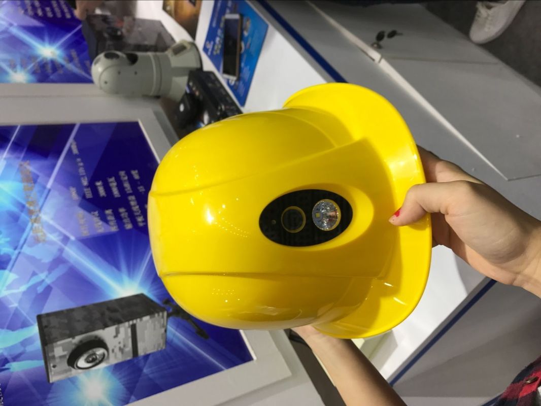 Personal Body Safety Helmet Camera USB 2.0 Interface With Water Mark User ID