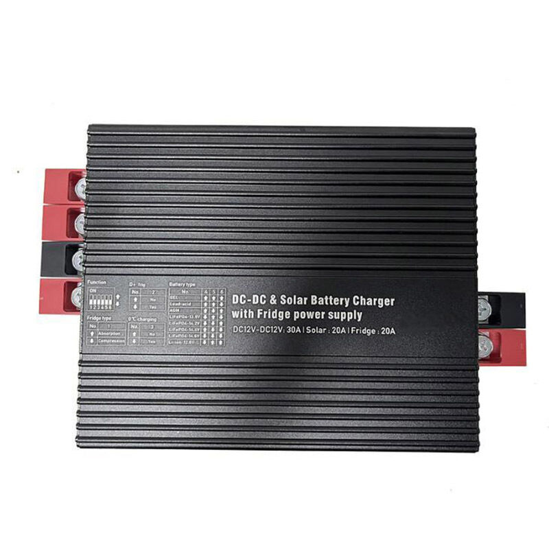 Vehicle DC/DC alternator charger Solar Panel MPPT DUO input for RVs