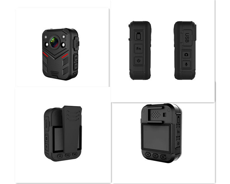 H.265 140 Degree Wide Angle IR Night Vision GPS 1080P 2''  Police Body Worn Camera