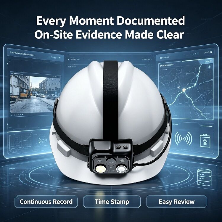 Safety Helmet Camera with 1 9mm Fixed Lens and 8 Million Autofocus Secondary Lens for Versatile Industrial and Construction