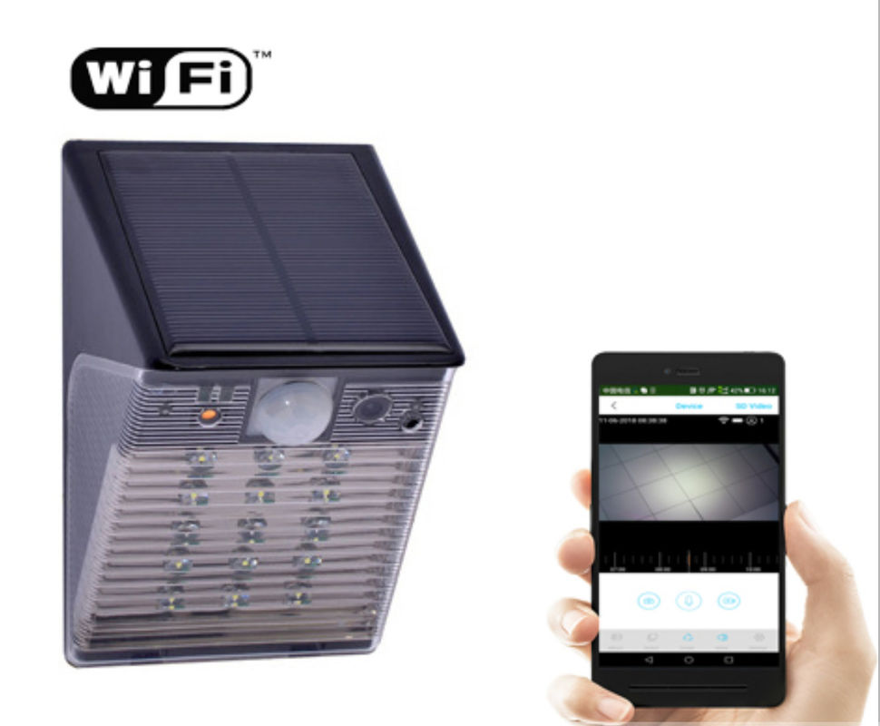 Solar Battery Wifi Security Camera Ourdoor Waterproof IP65 Hidden CCTV IP Light Type