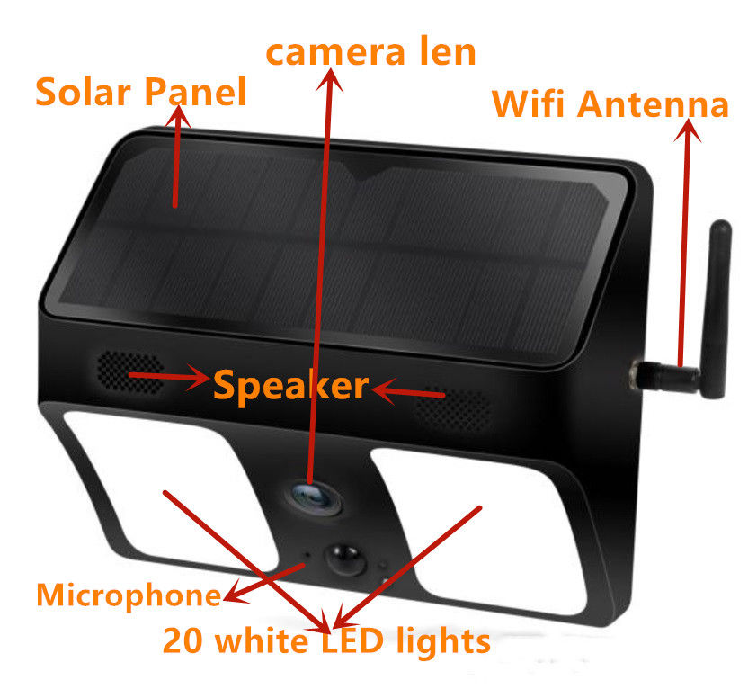 1080P PIR Motion LED Light Hidden IP Camera / APP Live Remote Control Light Camera