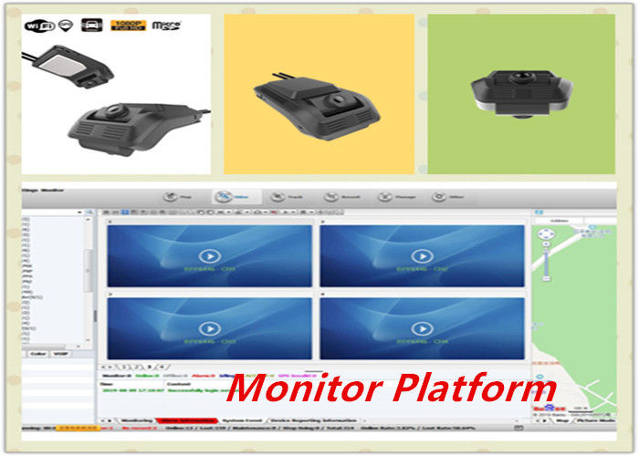 Vehicle DVR Dual Channel Dashcam Dual Lens With Front & Rearview Camera Video Recorder