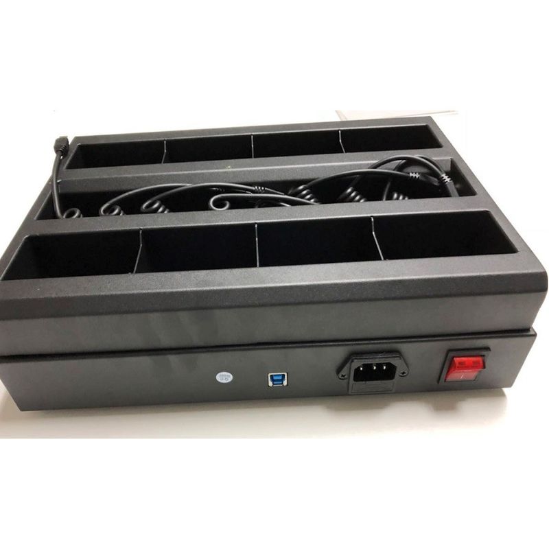 8 Ports Universal Docking Station Aluminum Charging Base For Police Body Camera Recorder