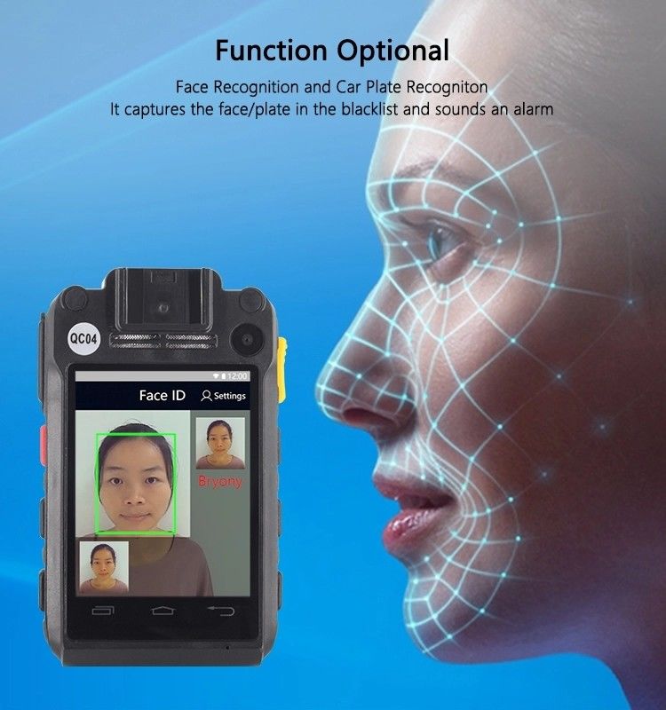 4G Android Police Should Wearing Video Body Pocket Camera Night Vision For Civilians