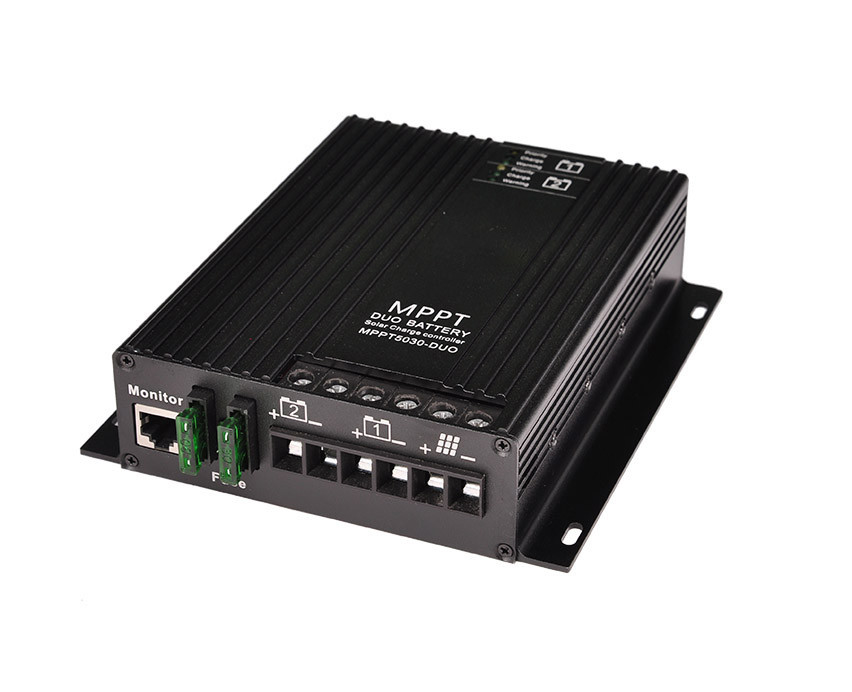 12V 24V 30A Dual Battery MPPT Solar Charge Controller For RVs Caravan Boat
