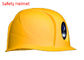 Durable Industrial Safety Helmet ABS Comfort , Yellow Hard Hat Built In Camera
