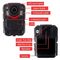 1296P Police Worn Cameras With Audio Video Photo Recording 2inch Display