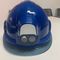 Blue Safety Smart Helmet With Built-In 4G WIFI Camera GPS Blue Tooth Multi Intercom Central Monitoring Platform