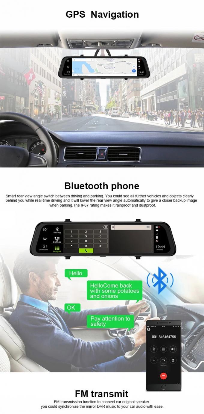 4G Front And Back ADAS 1080P Streaming Media Dual Lens Dash Cam