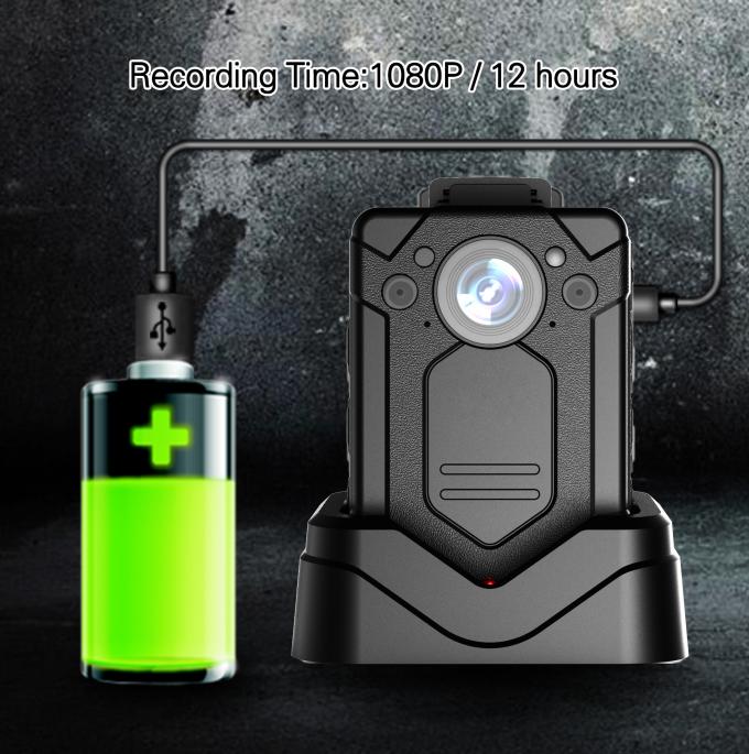 Super HD 1296P Body Worn Camera With 2 Inch Display Build In Wifi GPS ...
