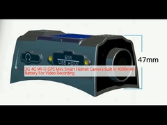 3G 4G Wi-Fi GPS Mini Smart Helmet Camera Built In 4000mAh Battery For Video Recording