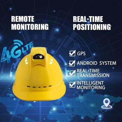 Detachable 4G LTE Safety Helmet with Camera Chipset MTK6739