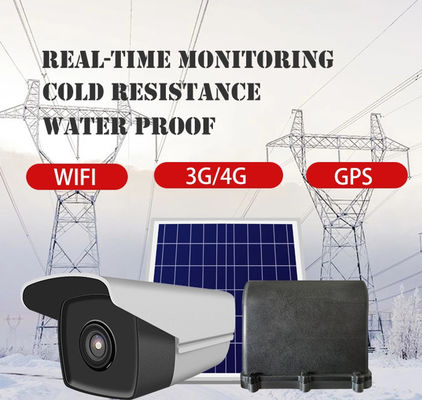 MTK6739 Processor 12W 4G Wifi Security Camera 18000mah Wire Tower