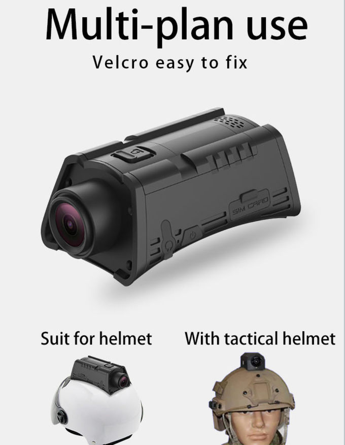 4G wifi GPS Military Optimized Tactical Helmet Camera live streaming
